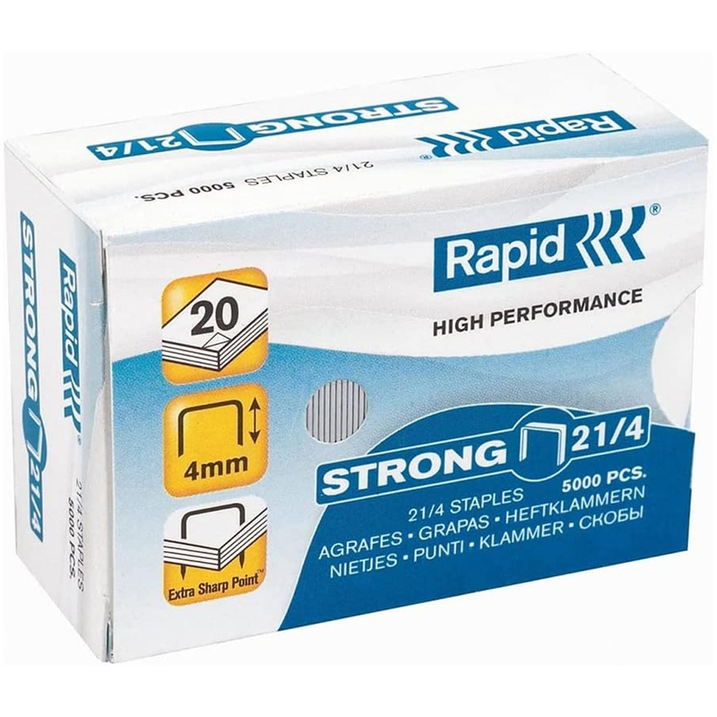 Rapid Heftklammern Strong 21/4, 5000 Stück