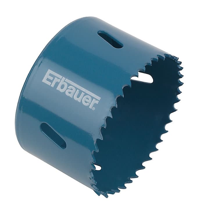 Scie cloche sans foret pilote Erbauer pour métal et bois Ø.64 mm