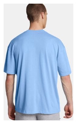 T-shirt manches courtes Under Armour Heavyweight Logo Bleu Homme S
