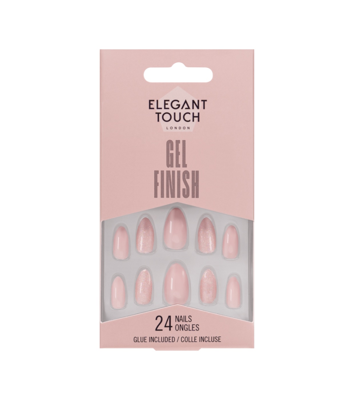 Elegant Touch - Unhas Postiças Gel Finish - Champagne Sparkler