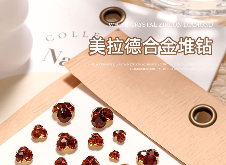 swarliss - Set van 5: Strass Nail Art Decoratie (Diverse Ontwerpen)