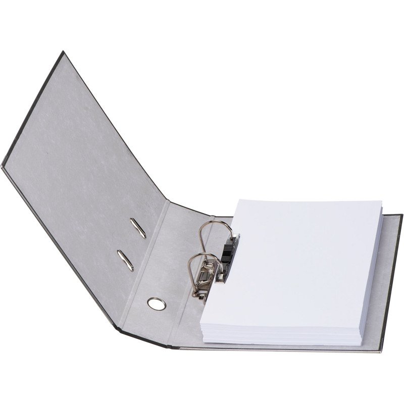 Classeur à levier cartonné A4 maxi - Dos 7.5 cm gris
