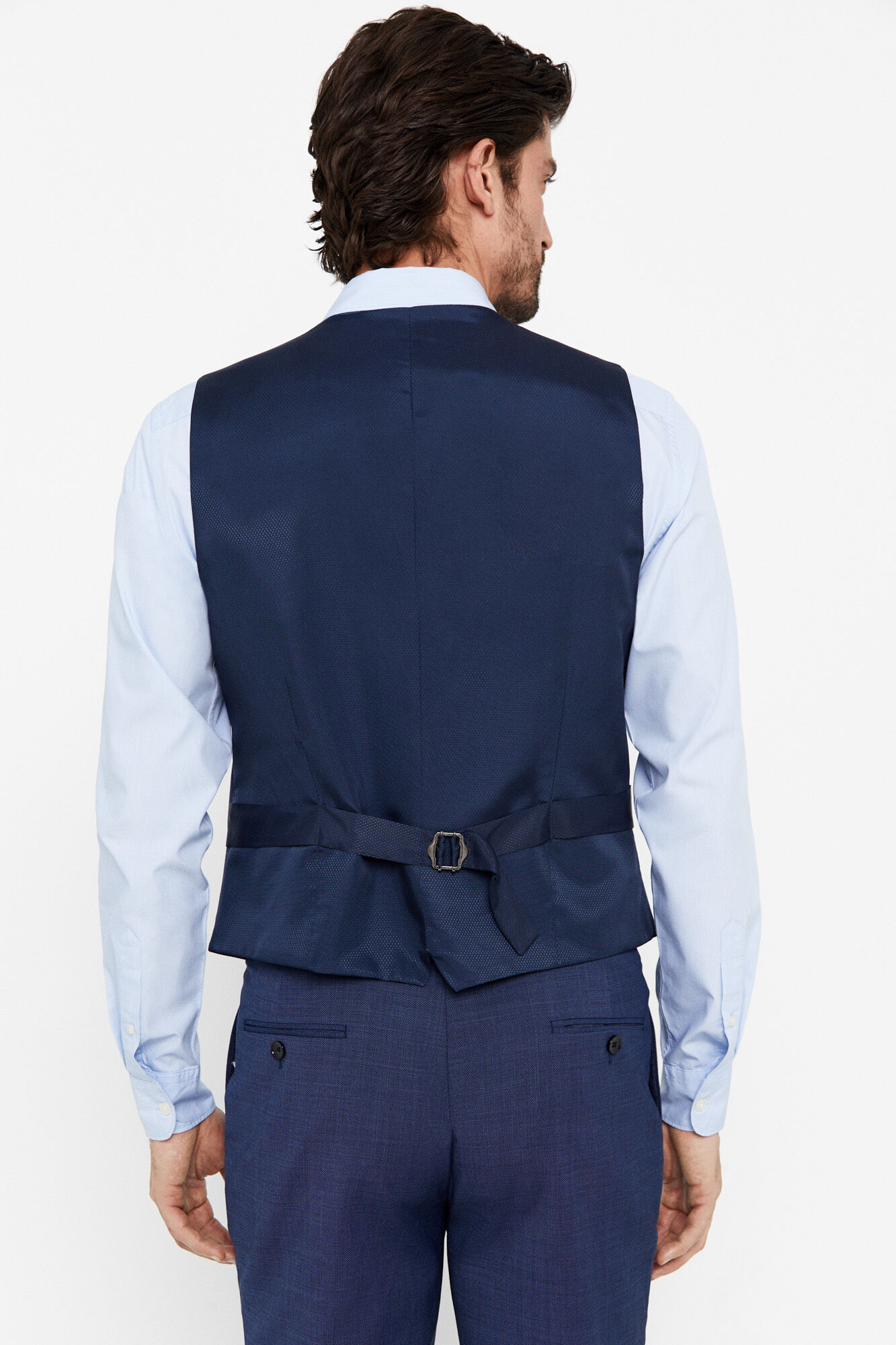 Chaleco azul slim - Azul