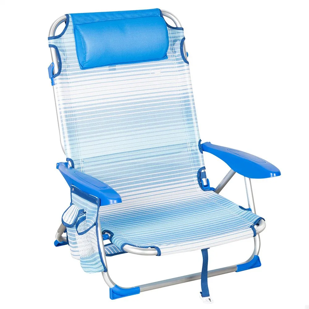 Aktive 62671 Niedriger faltbarer Mehrpositionsstuhl aus Aluminium