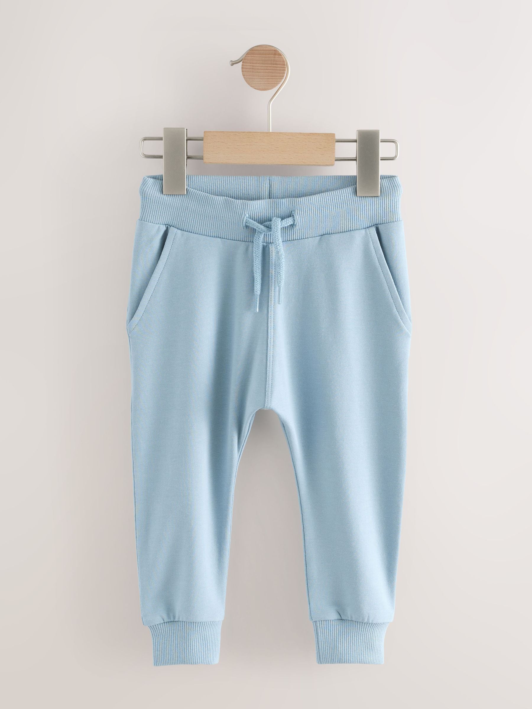 Blauw/Ecru/Marineblauw - Verpakking van 5 joggingbroeken (3mnd-7jr)