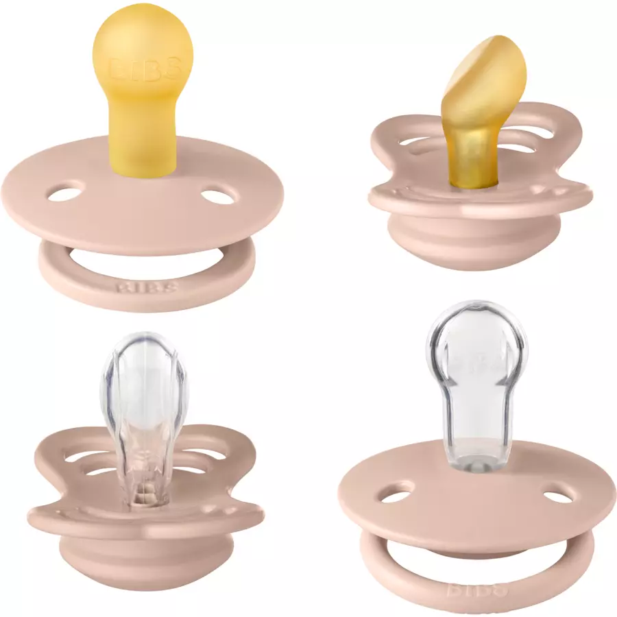 BIBS® Schnuller Try-it Kollektion Blush 0-6 Monate, 4 Stk.
