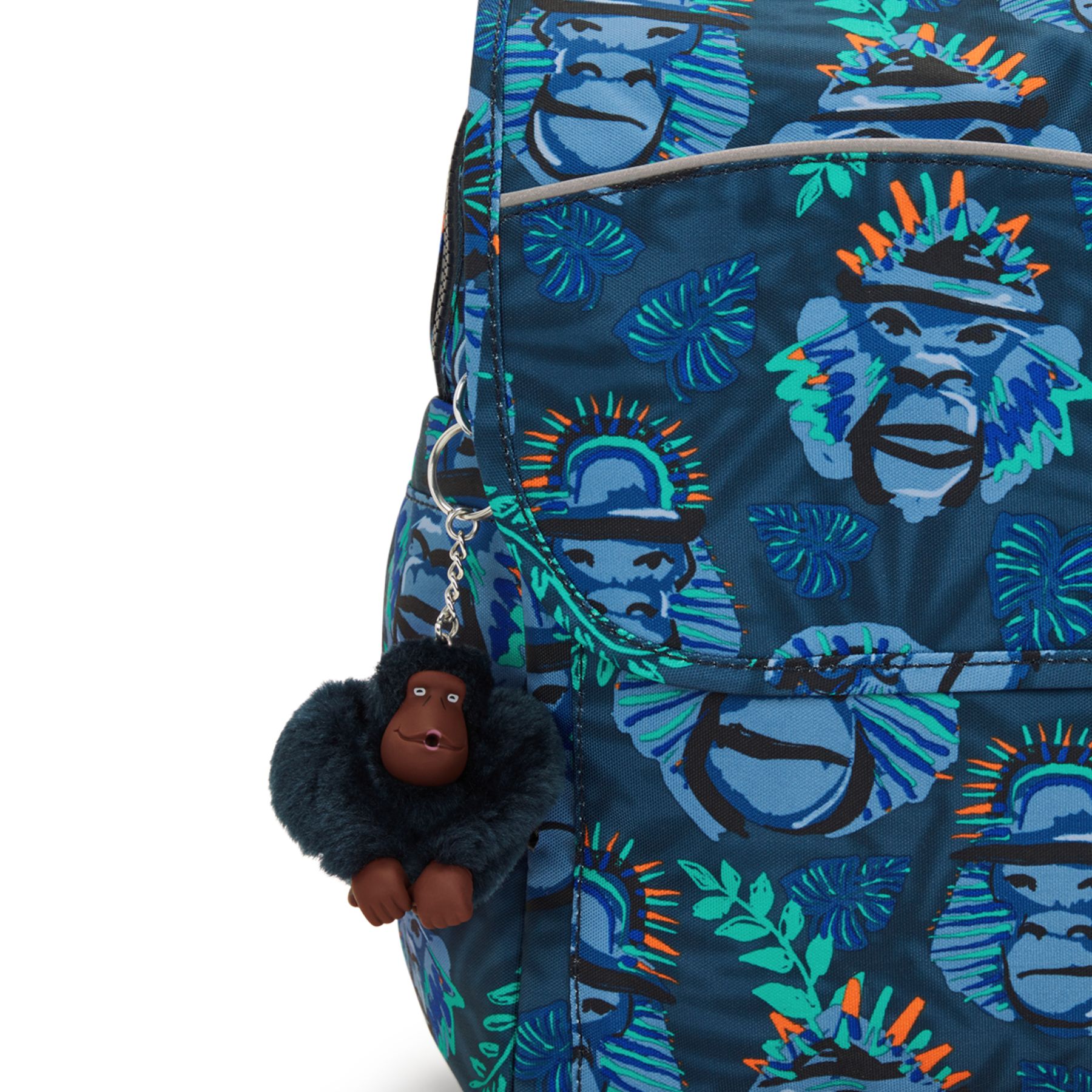 CODIE M  Cartable de taille moyenne avec bretelles rembourrées ajustables - Blue Monkey Fun