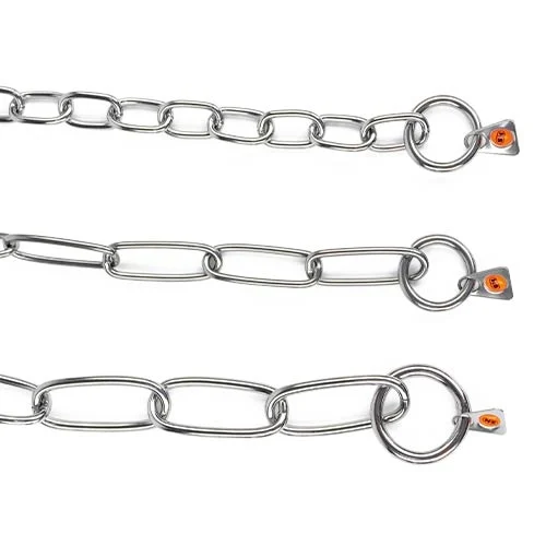 Colares de corrente de aço inoxidável, colar de corrente fina com 46 cm de comprimento