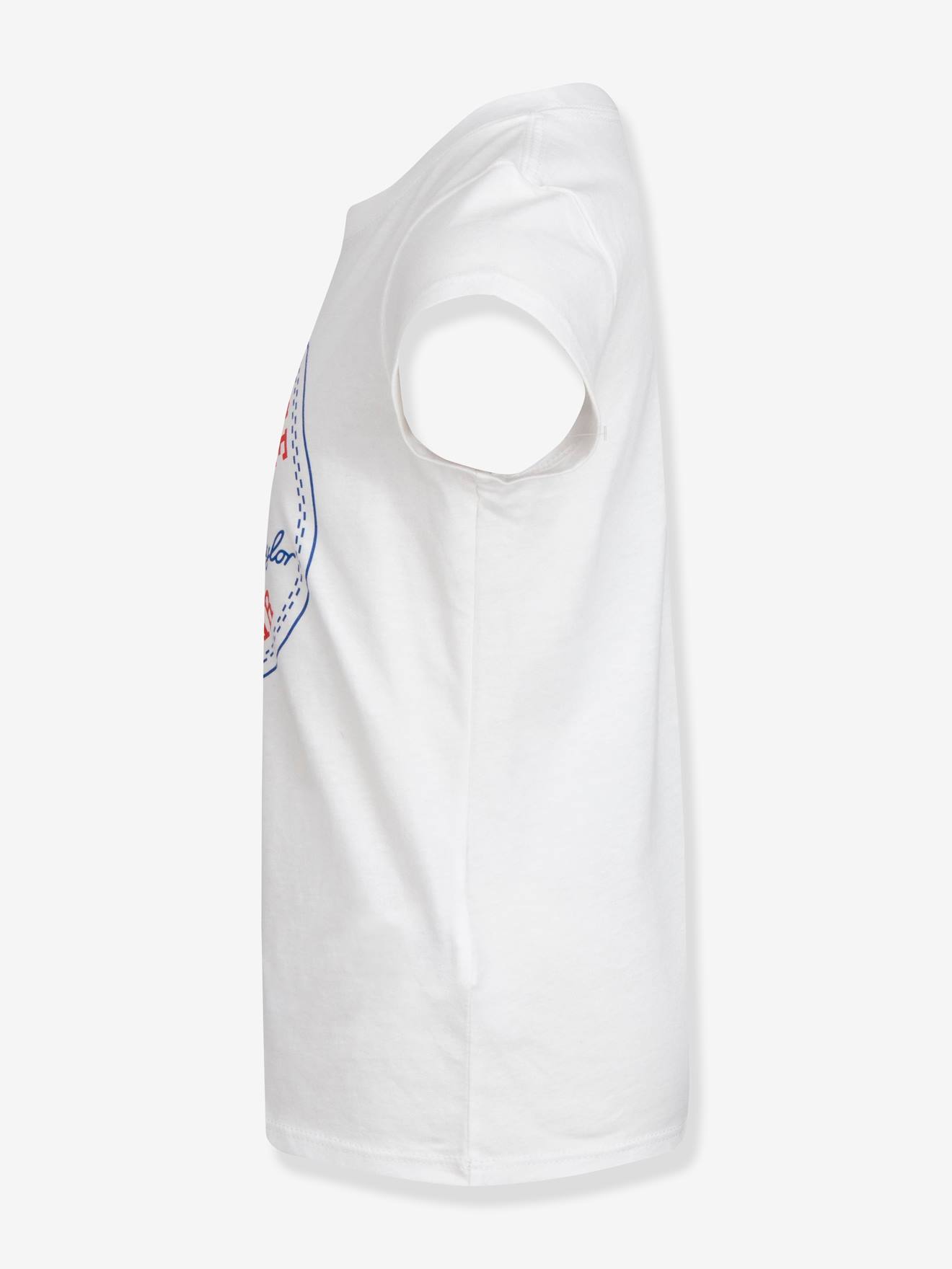 Camiseta infantil Converse Chuck Patch, branca