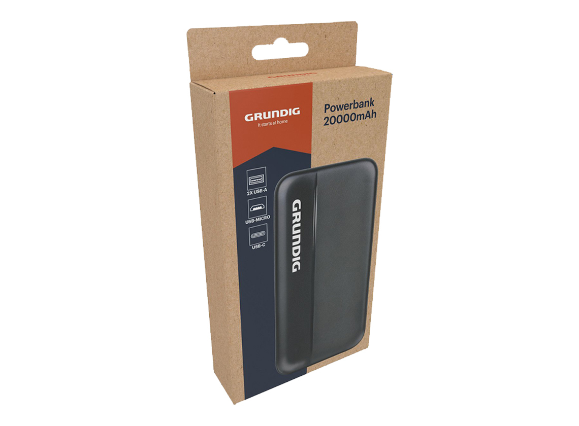 Grundig powerbank - 20000 mAh