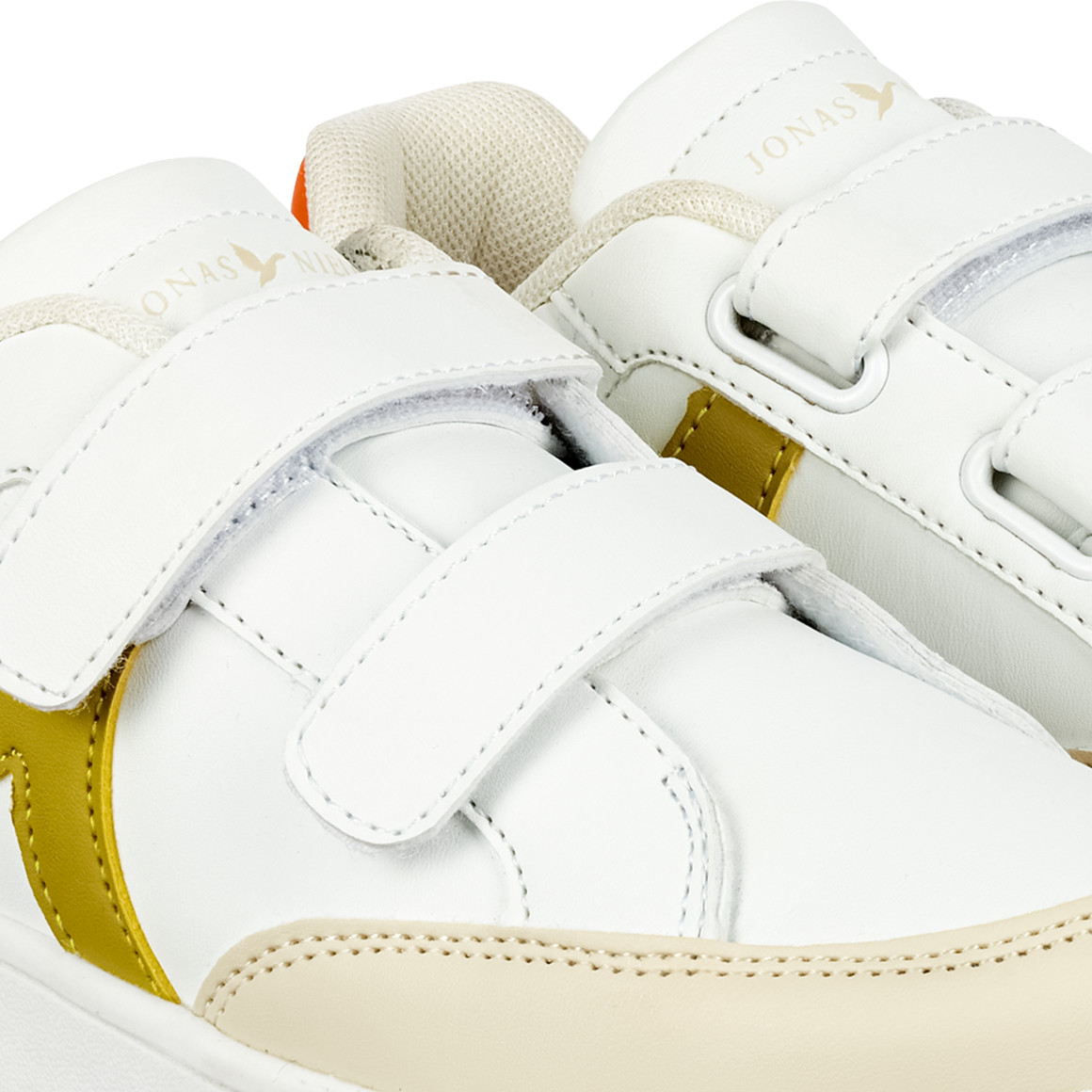 Jonas Nielsen Kinder Sneaker mit Klettverschluss blau / hellgrün / weiss