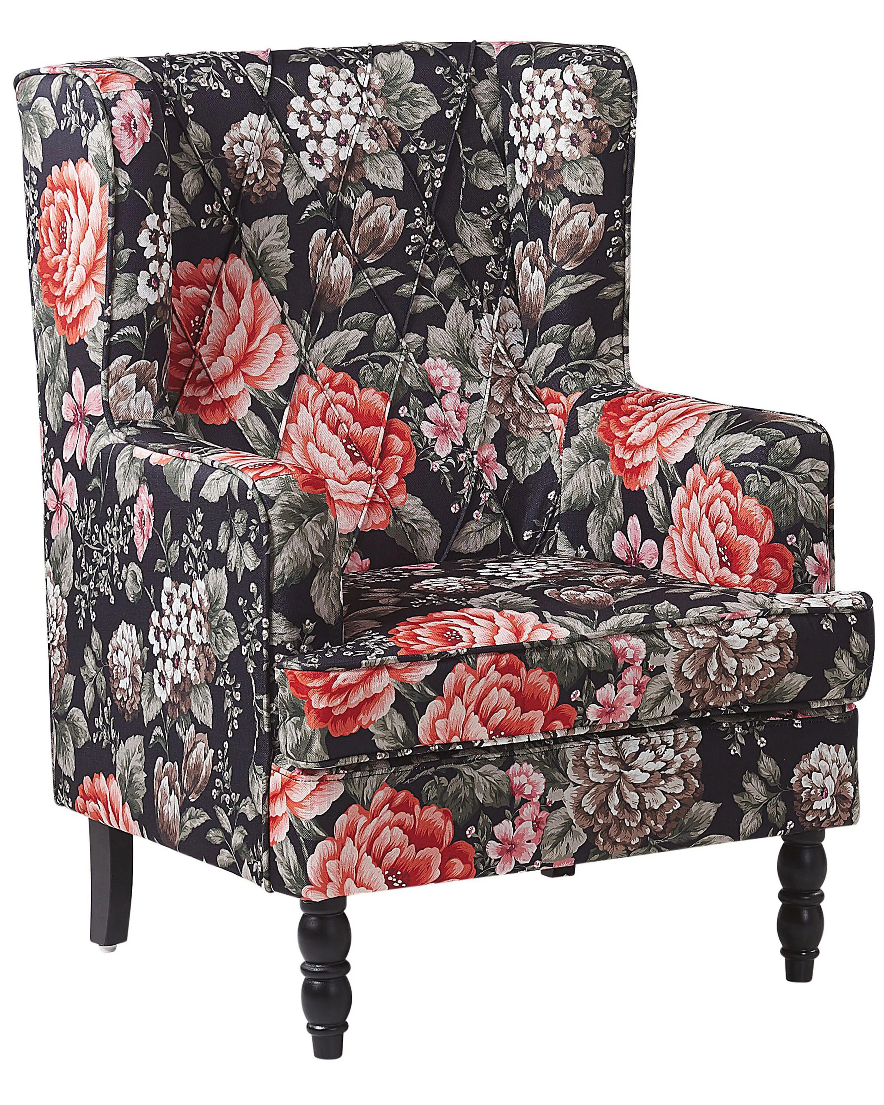 Fauteuil SANDSET met voetenbank Stof Meerkleurig