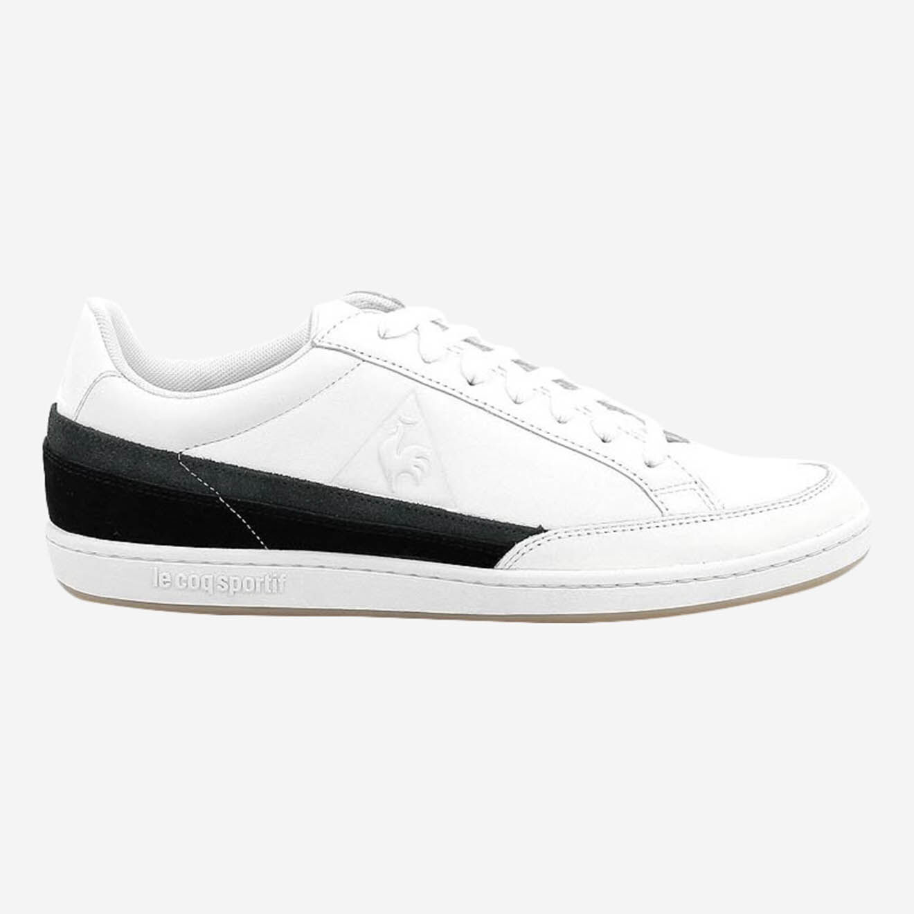 Le Coq Sportif Baskets en Cuir Courtclay blanc/noir/gris