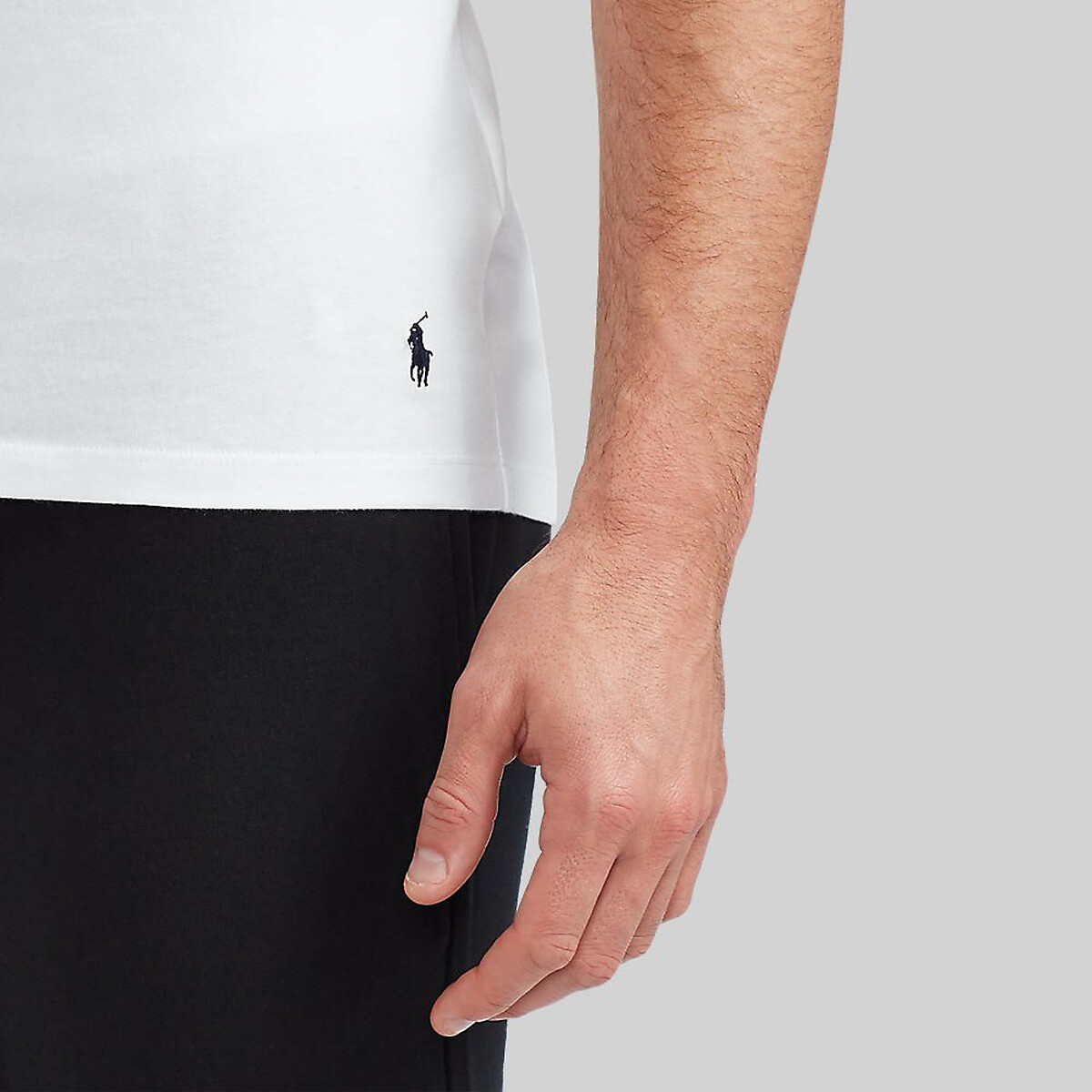 POLO RALPH LAUREN<br>Conjunto de 3 camisas ajustadas com gola redonda