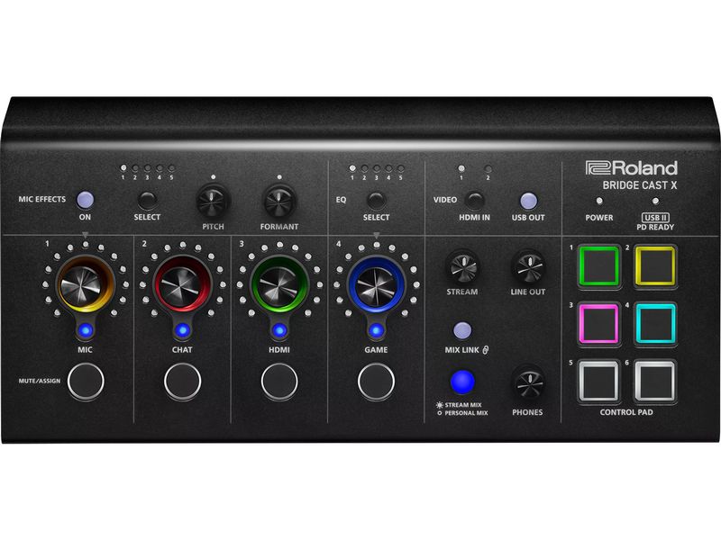 Roland Bildmischer BRIDGE CAST X Dual Bus Streaming-Mixer und Video Interface