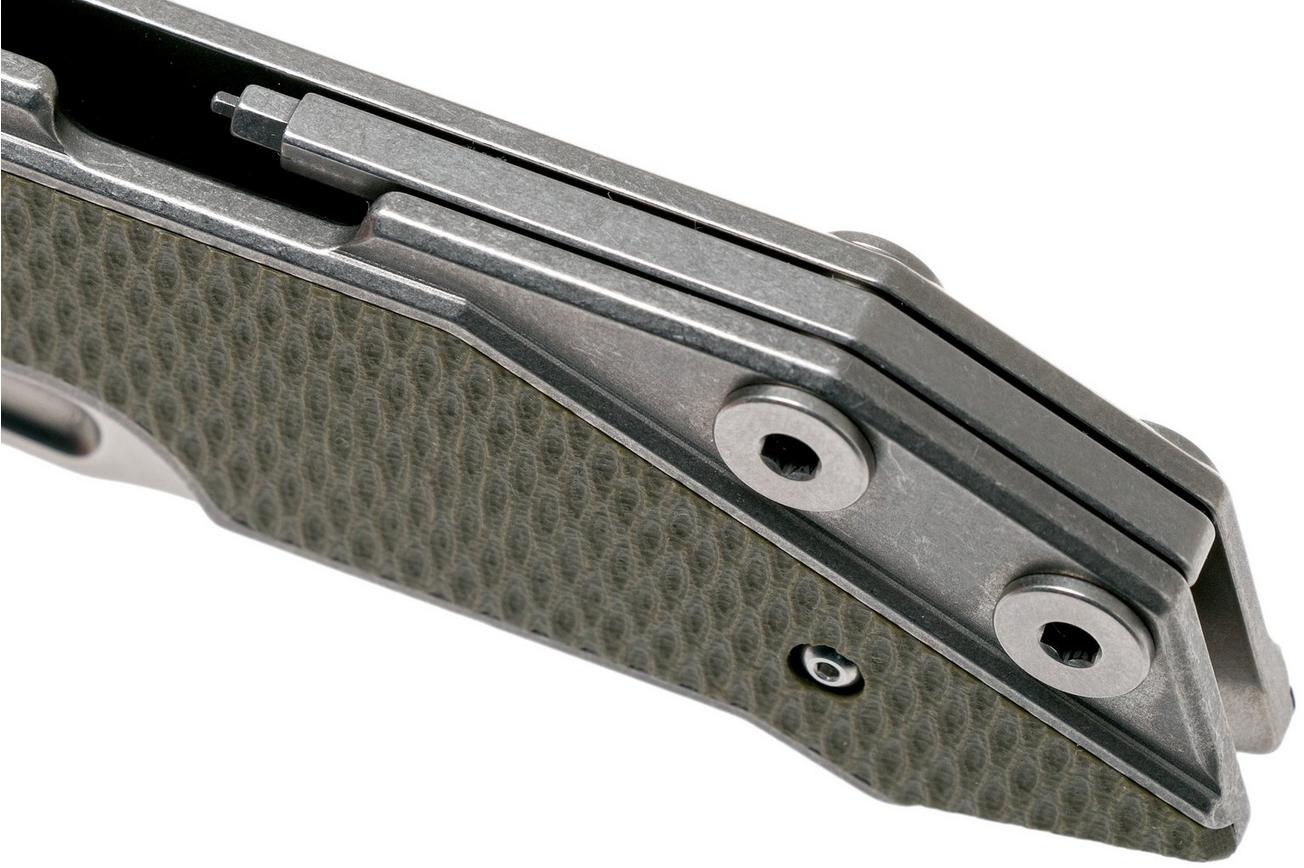 Rick Hinderer Fulltrack Spearpoint 20CV OD Green G10 zakmes