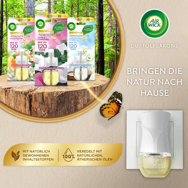 Duftölflakon Nachfüller Duo Cotton & Weisser Flieder