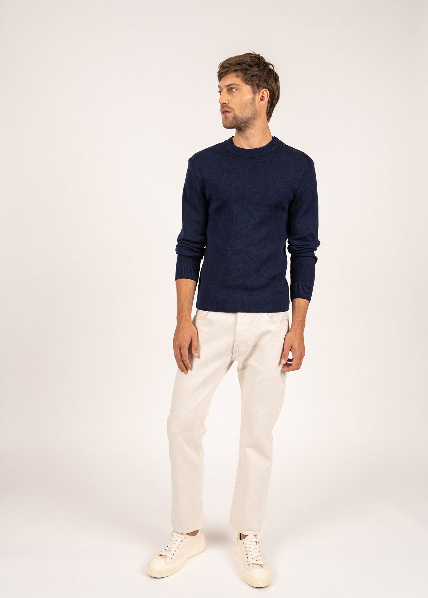 Pull marin en laine Estran