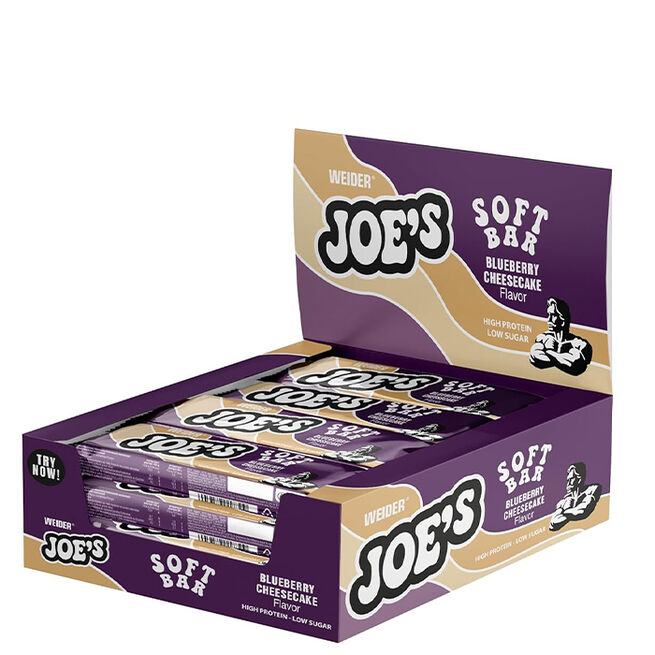 Weider Joes Soft Bar Bluebeery-Cheescake Eiweißriegel 12 x á 50g = 600 g MHD:10.6.25