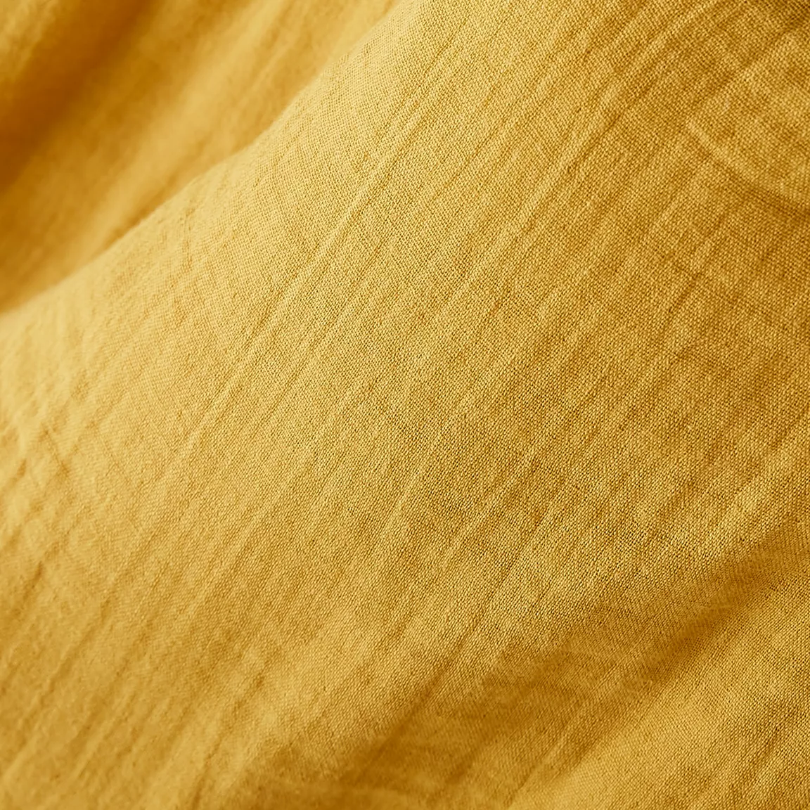 Edredon gaze de coton (90 x 200 cm) Gaïa Jaune safran