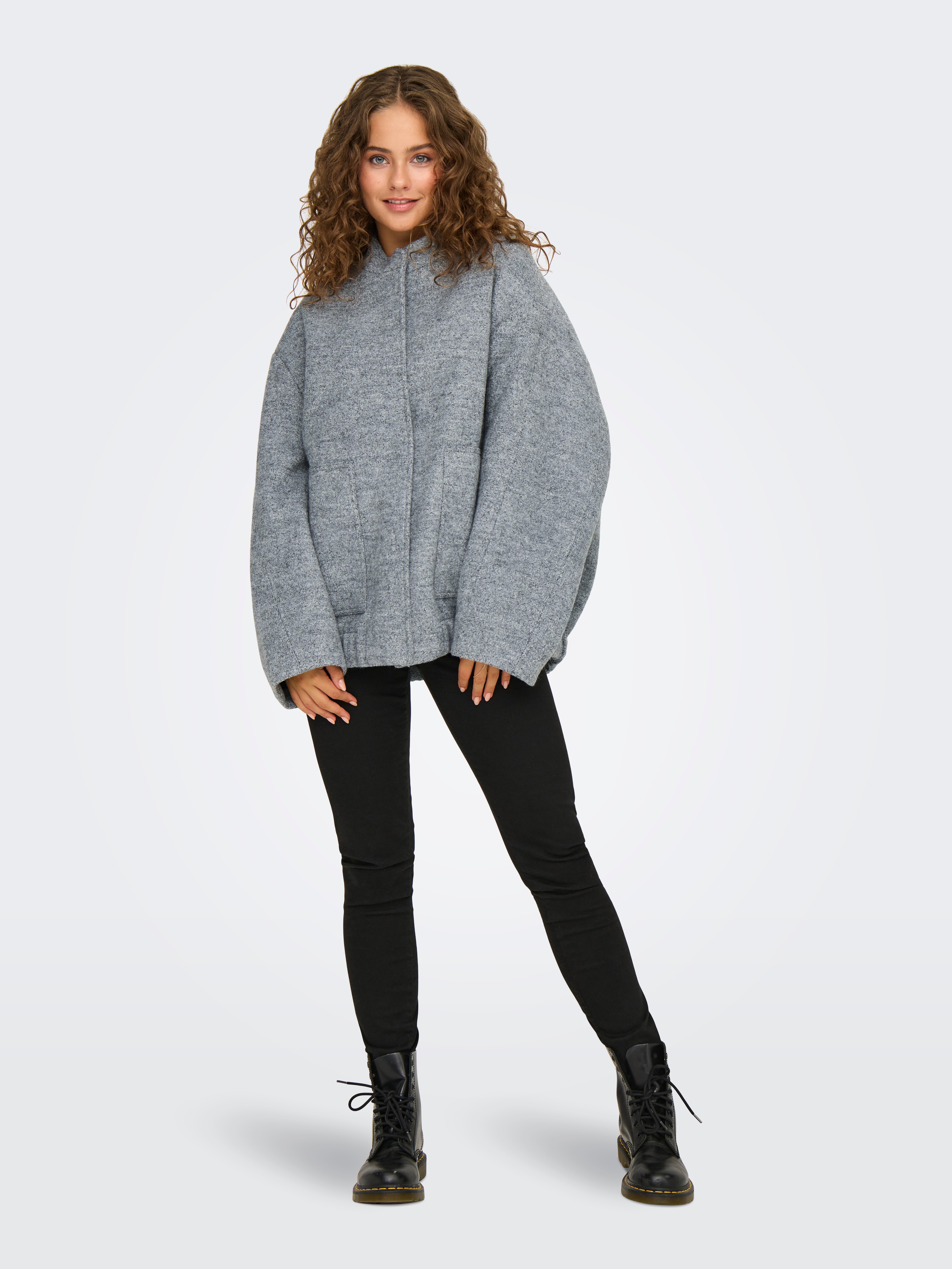 ONLQUINN Blousonjacke Medium Grey Melange