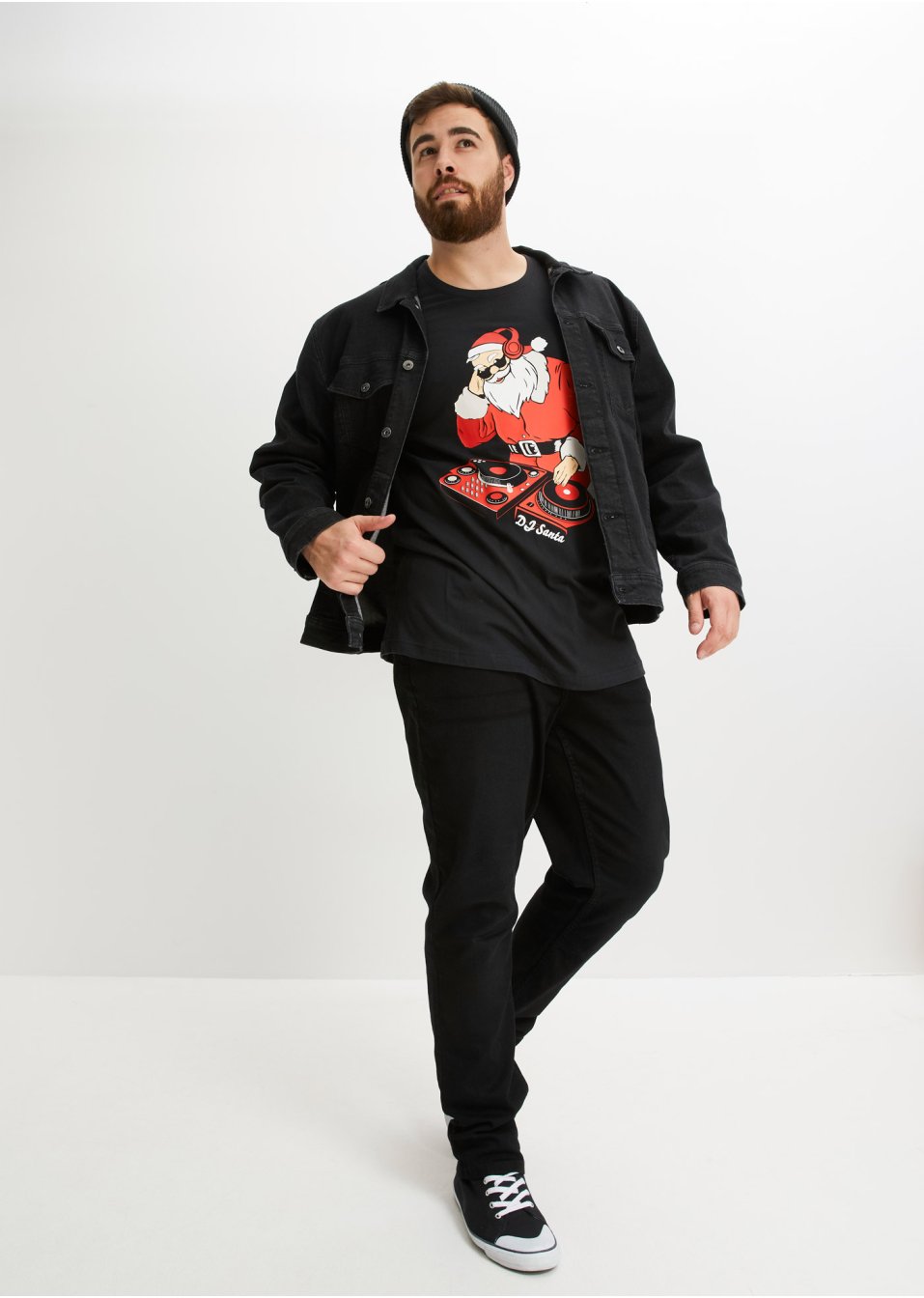 T-shirt manches longues avec motif de Noël
