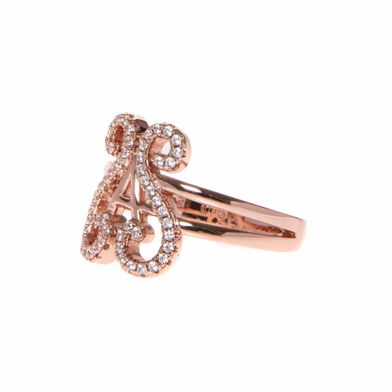 Bague Argent Orus Rose