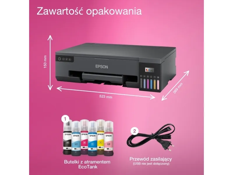 Epson L18050 - Printer - farve - piezoelektrisk ink-jet - ITS - A3 - 5760 x 1440 dpi - op til 8 spm (mono) / op til 8 spm (farve) - kapacitet: 100 ark - Wi-Fi(n)