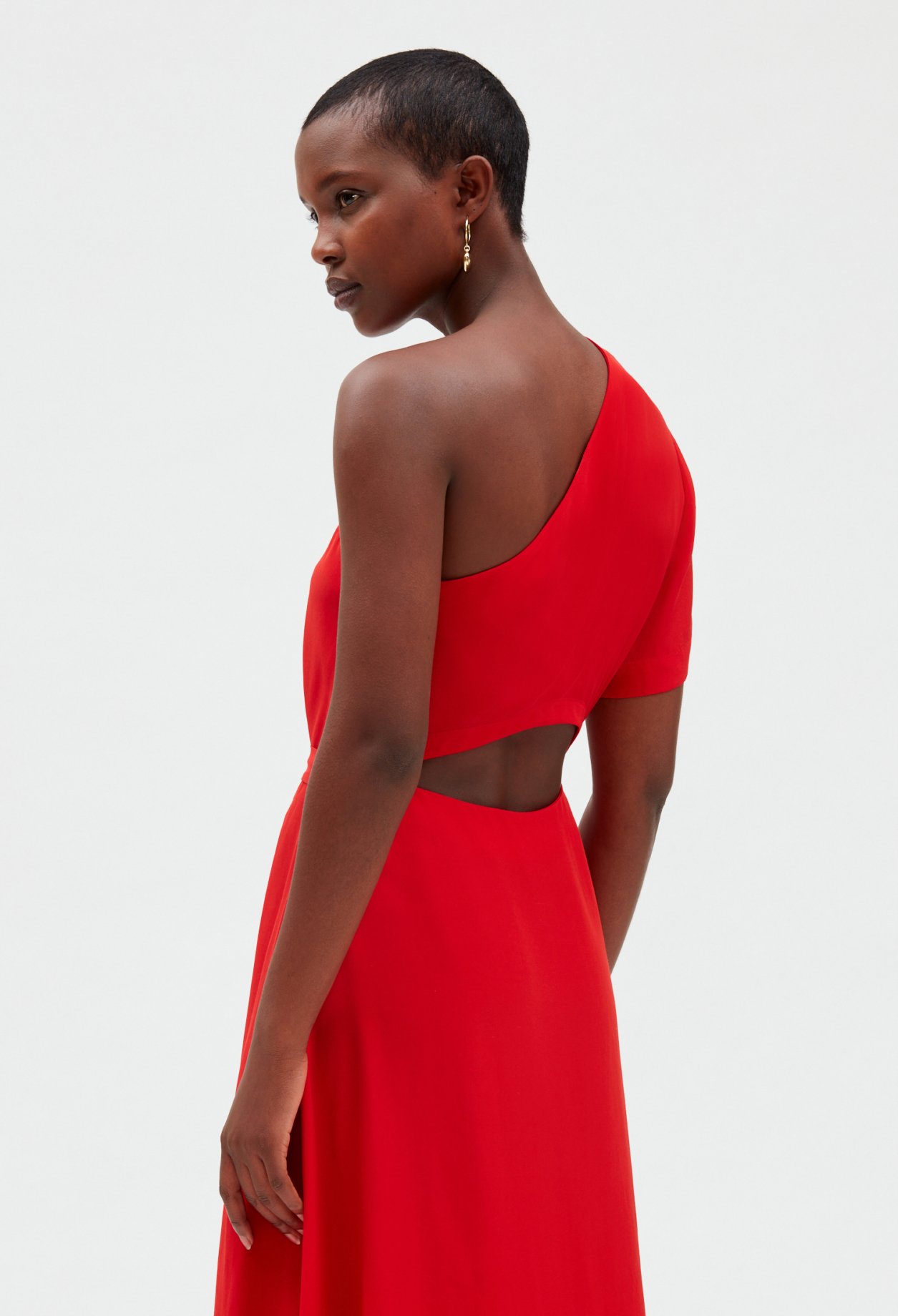 Robe midi asymetrique