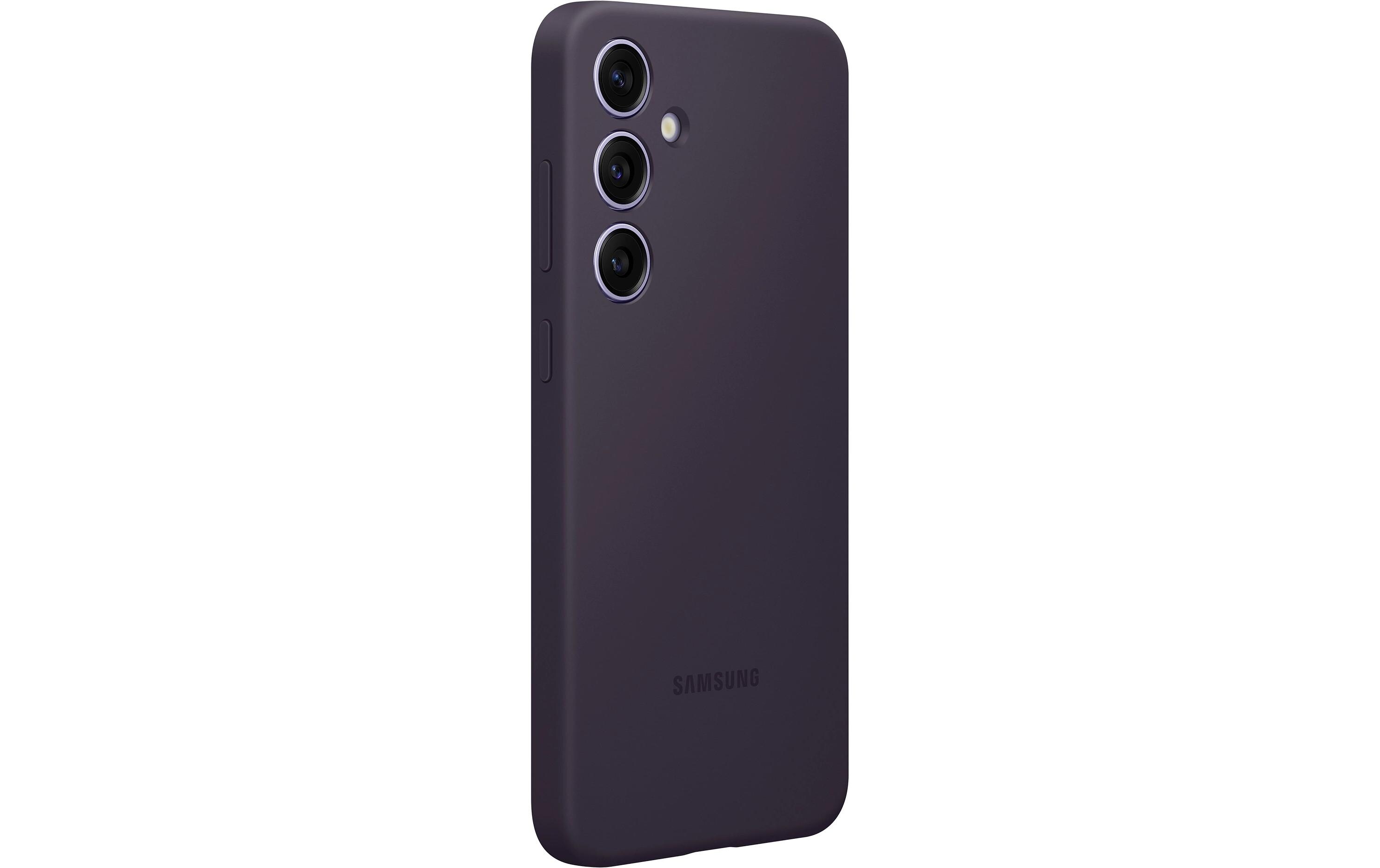 Back Cover Silicone Galaxy S24+ DunkelviolettSchutzhülle für das Samsung Galaxy S24+