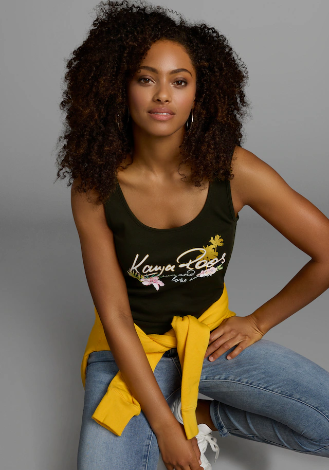 KangaROOS Tanktop , mit femininem Frontdruck