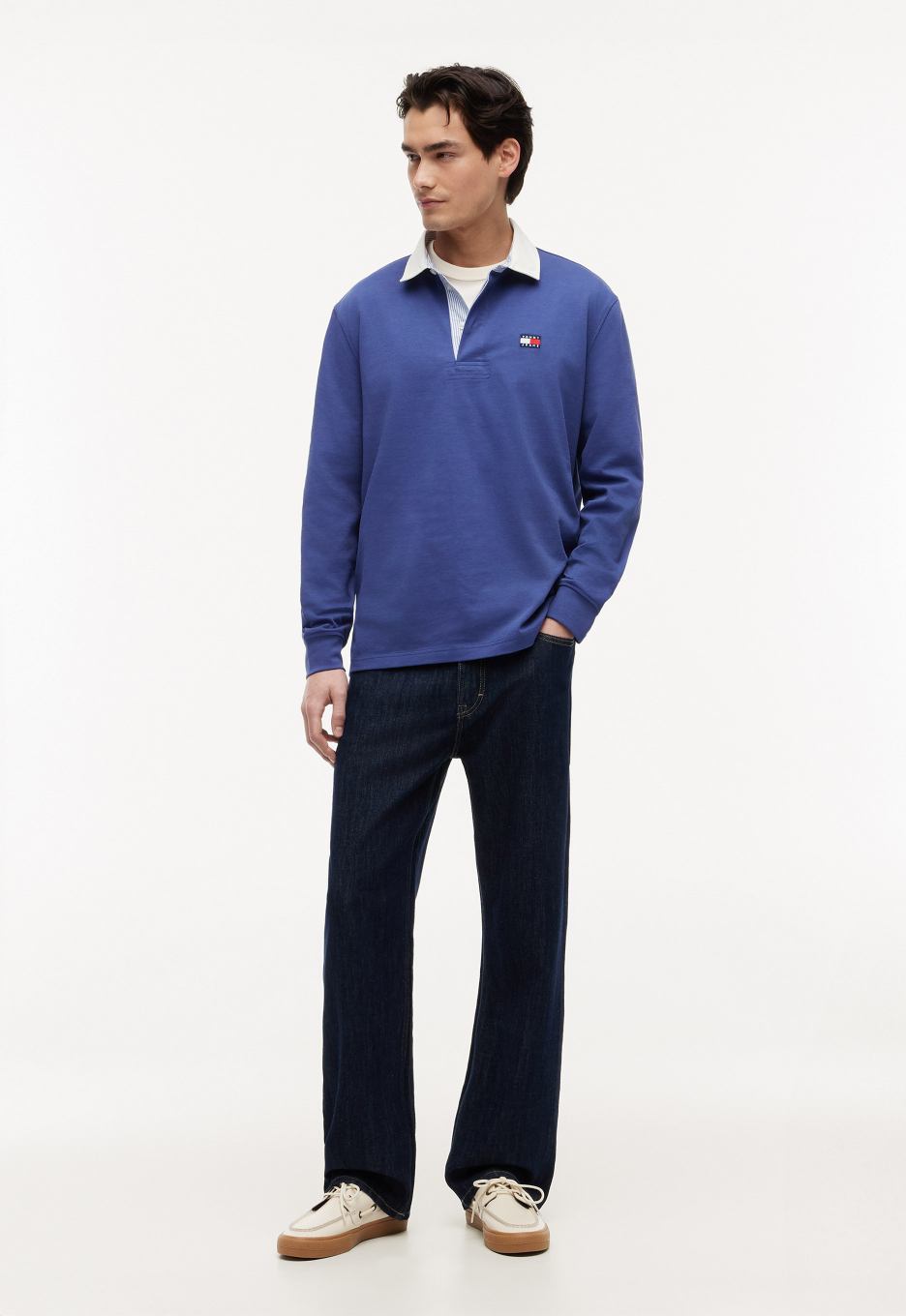 Tommy Jeans Badge Rugby Polo