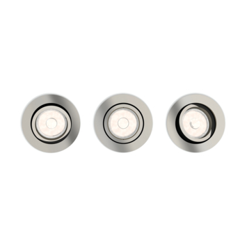 Philips Donegal inbouwspot nikkel voor 3XGU10 230V