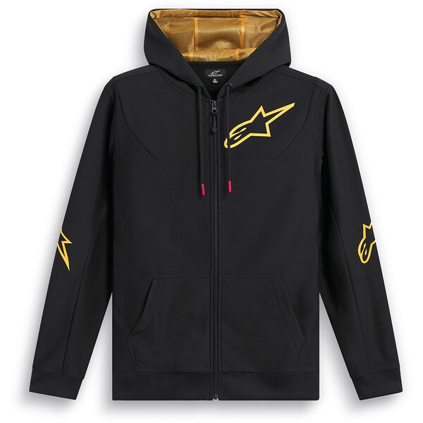 Alpinestars - Sweat zippé à capuche Sessions V3 Noir / Or
