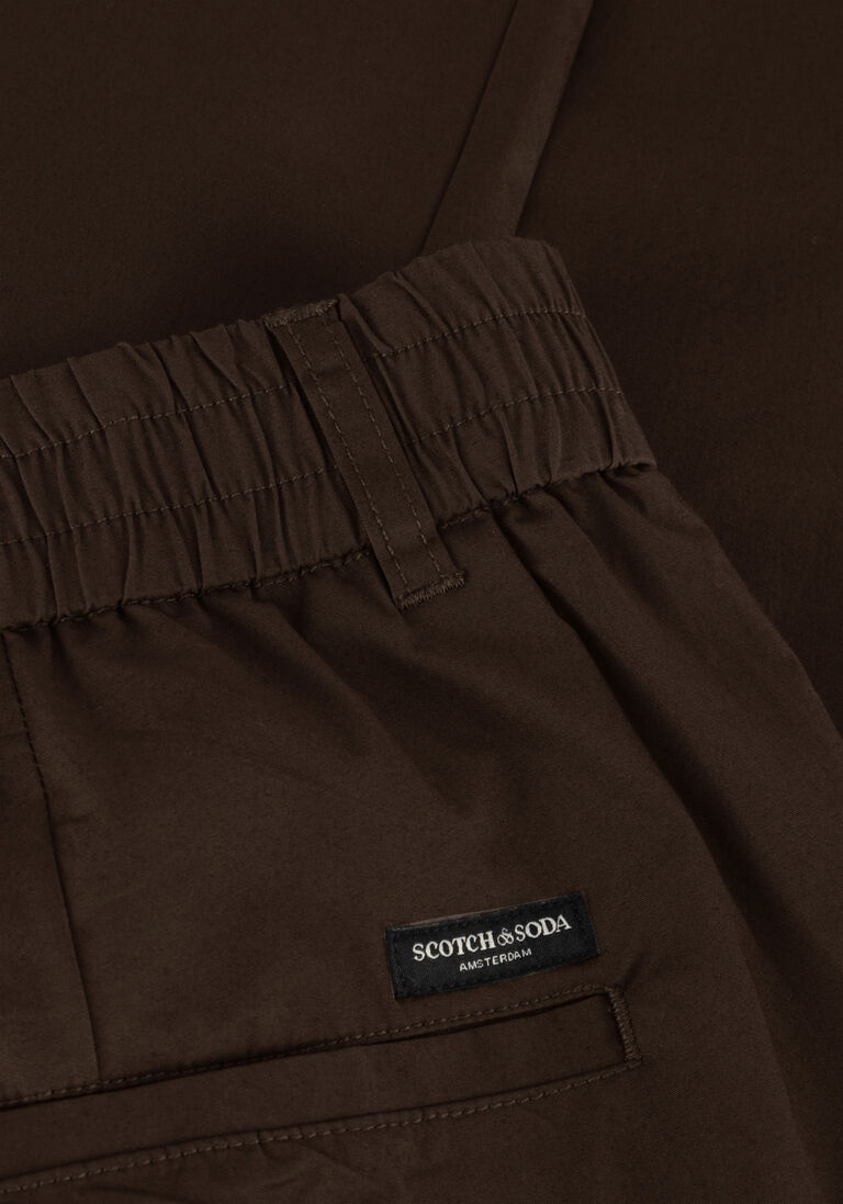 SCOTCH & SODA bruine scotch & soda chino relaxed slim-fit stretch poplin jogger