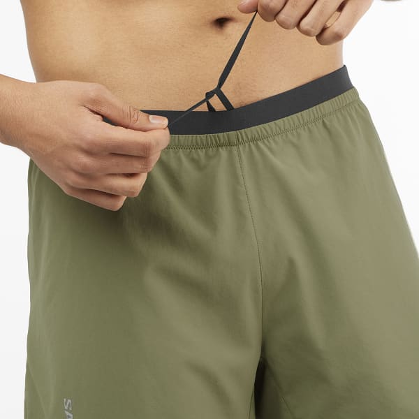 Short trail SALOMON CROSS 5'' SHORTS M DEEP DEEP LICHEN GREEN