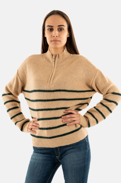 Pull hiver lola espeleta pu606w24 451 tapioca/forest