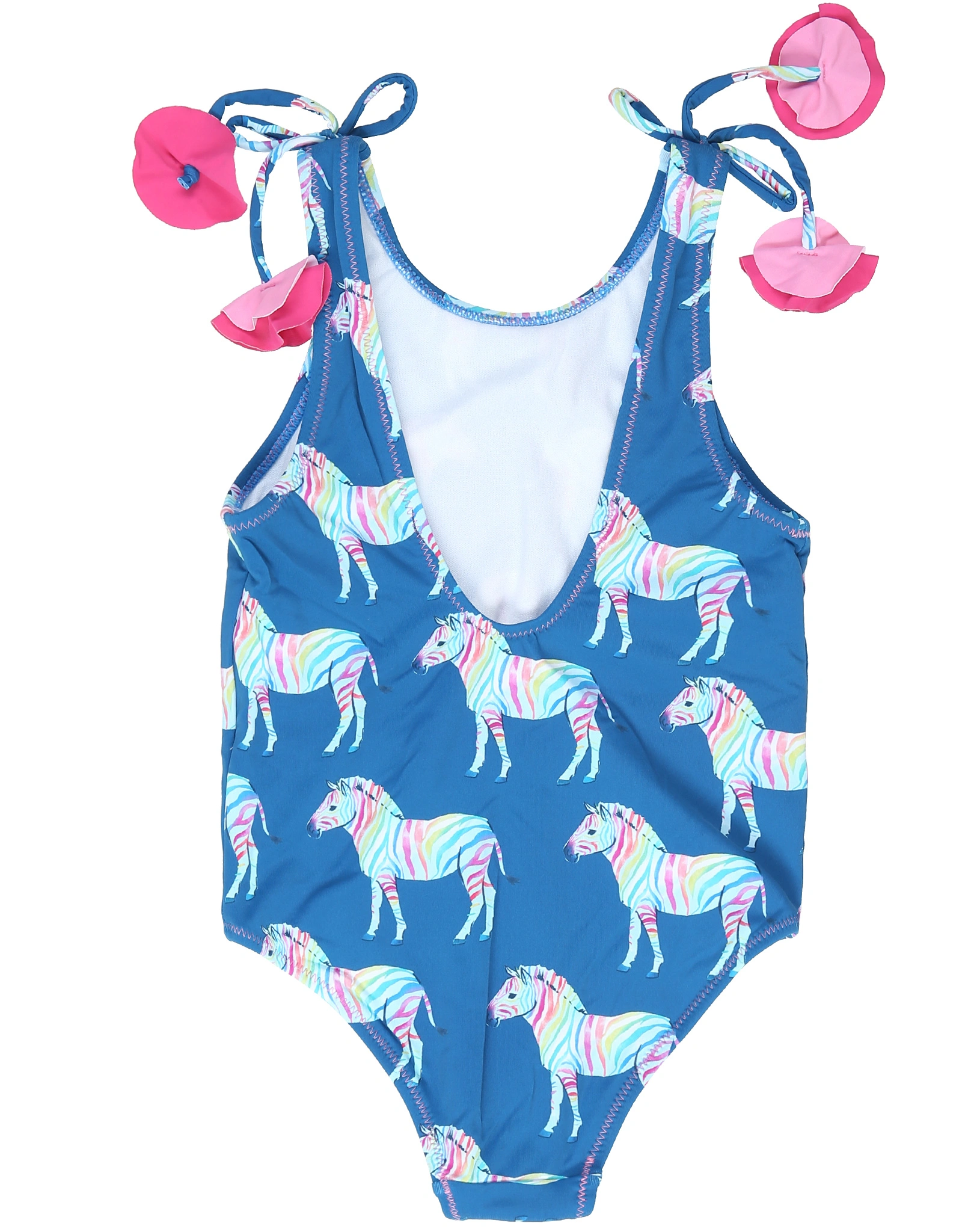 Badeanzug RAINBOW ZEBRA in blau
