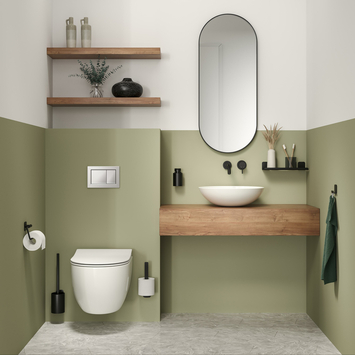 Tiger Wc-Borstelhouder Colar Zwart