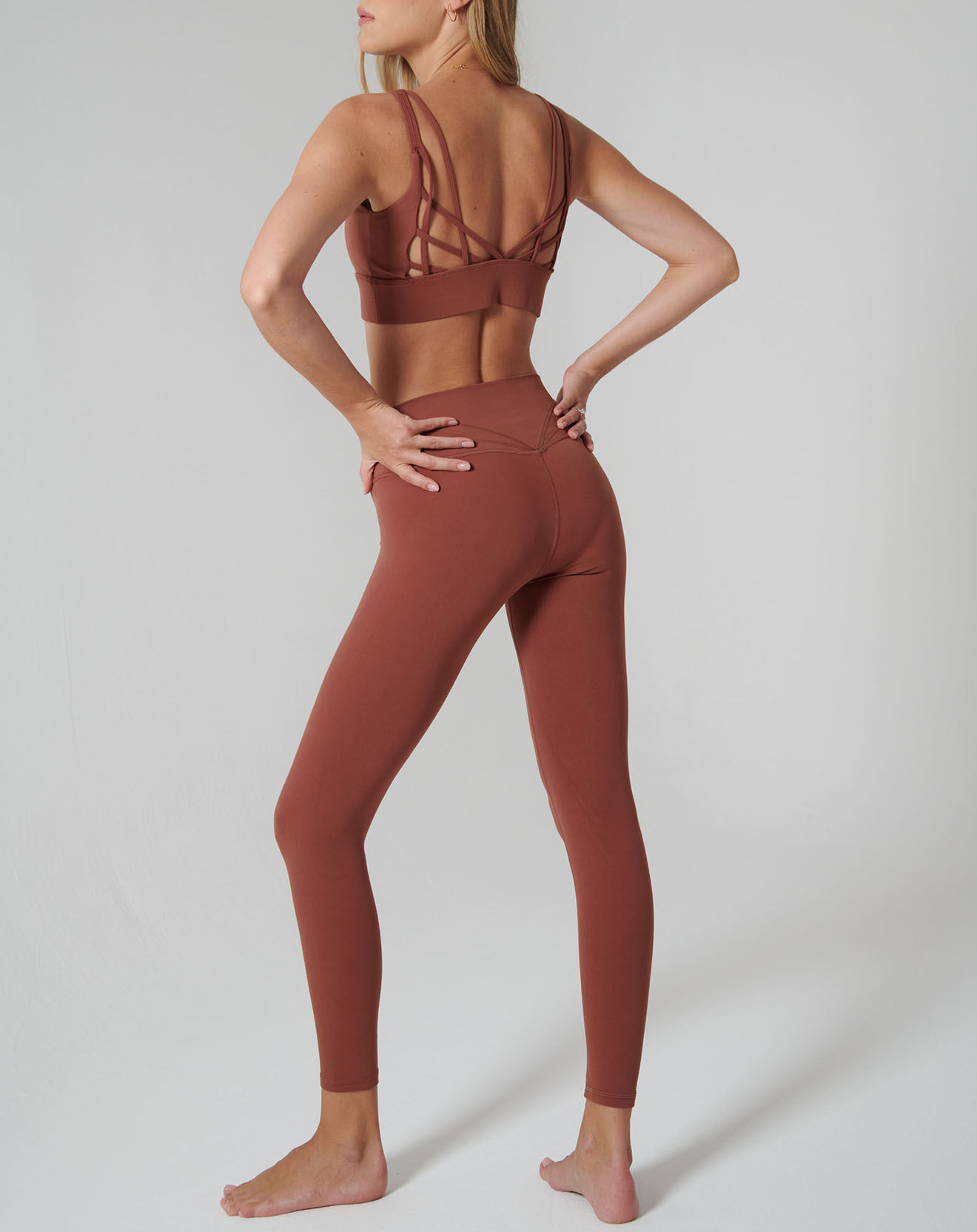 Onamaste Legging Suzanna marron