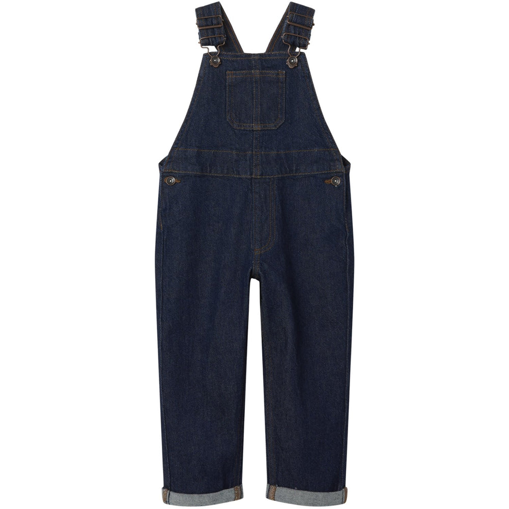 Køb Name It Dark Blue Denim Unwashed Rocco Denim Buksedragt
