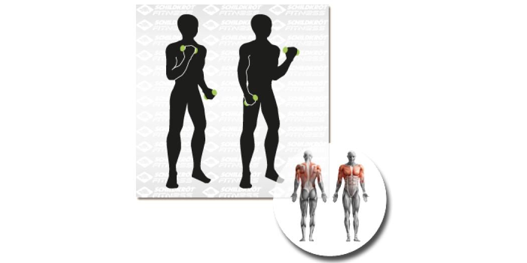 Schildkröt Fitness Kurzhantel-Set Vinyl 2.0 kg 2 Stück à 2.0 kg, anthrazit