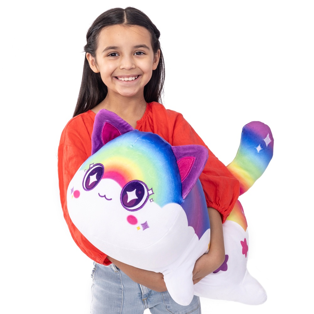 Aphmau 40cm Jumbo Plüsch-Regenbogenkatze