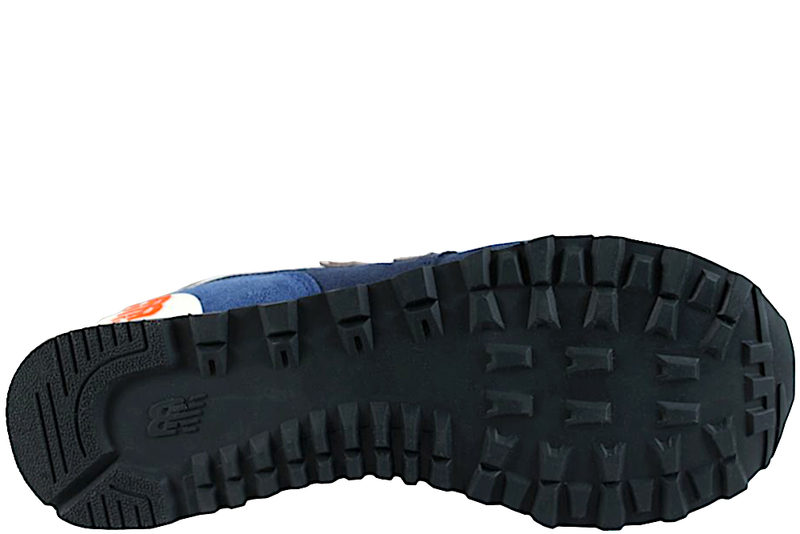 NEW BALANCE MEDIUM MOYEN SNEAKERS I BLÅT RUSKIND
