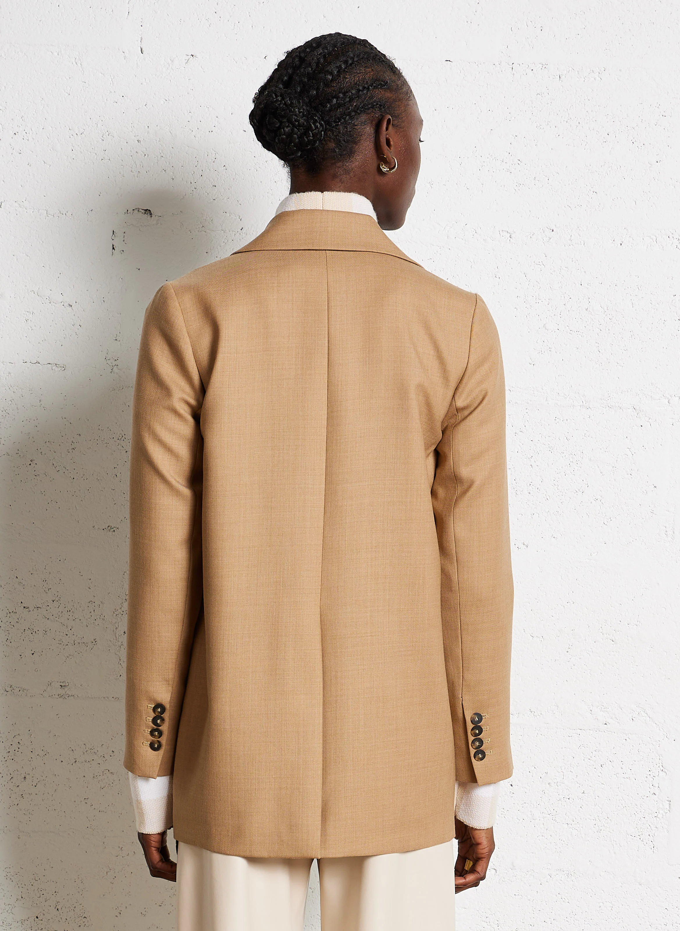 NORTON - Veste col tailleur masculine en laine vierge | Marron
