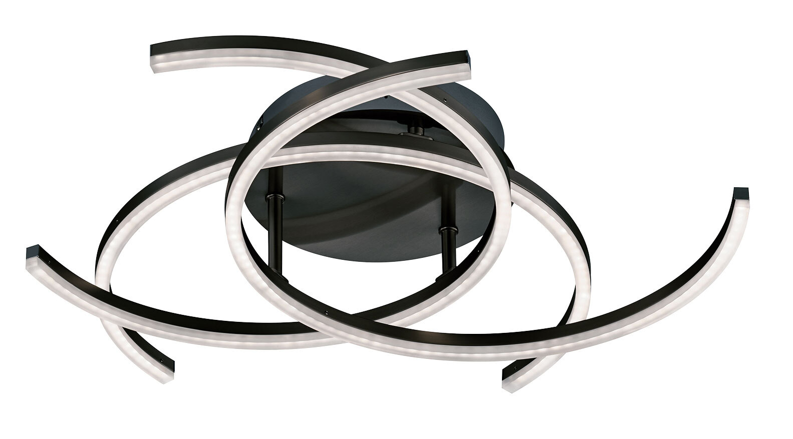 FISCHER & HONSEL LED Deckenlampe VISBY 68 cm sandschwarz