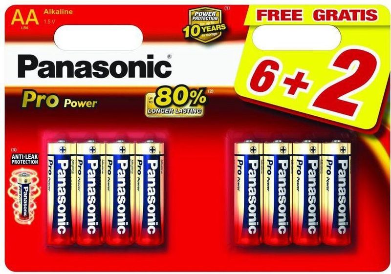 Panasonic - Pro Power - AA Batterijen - 8-Pack