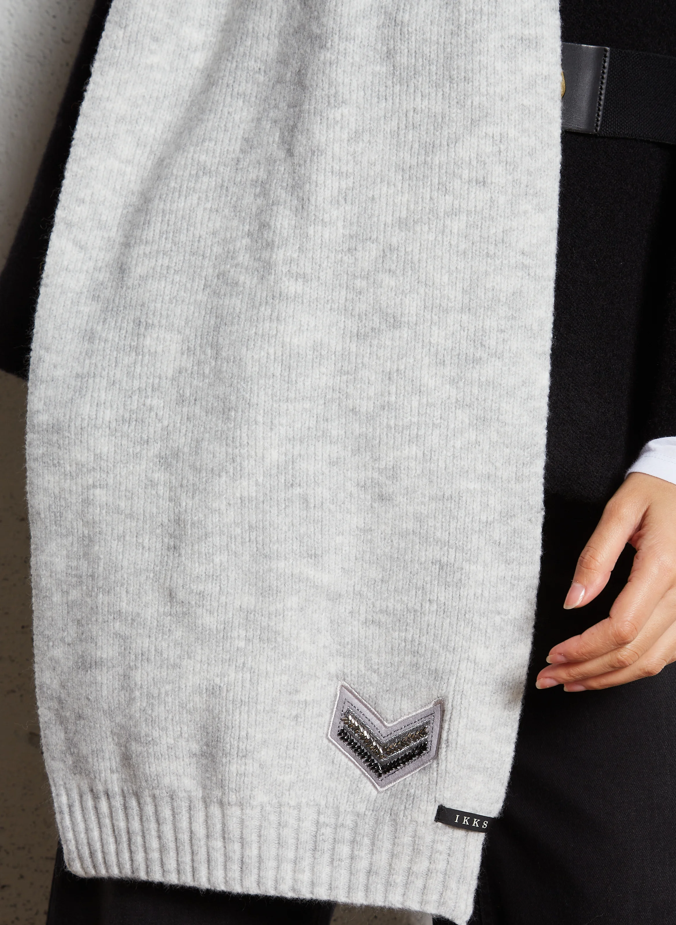 Echarpe en maille | Gris