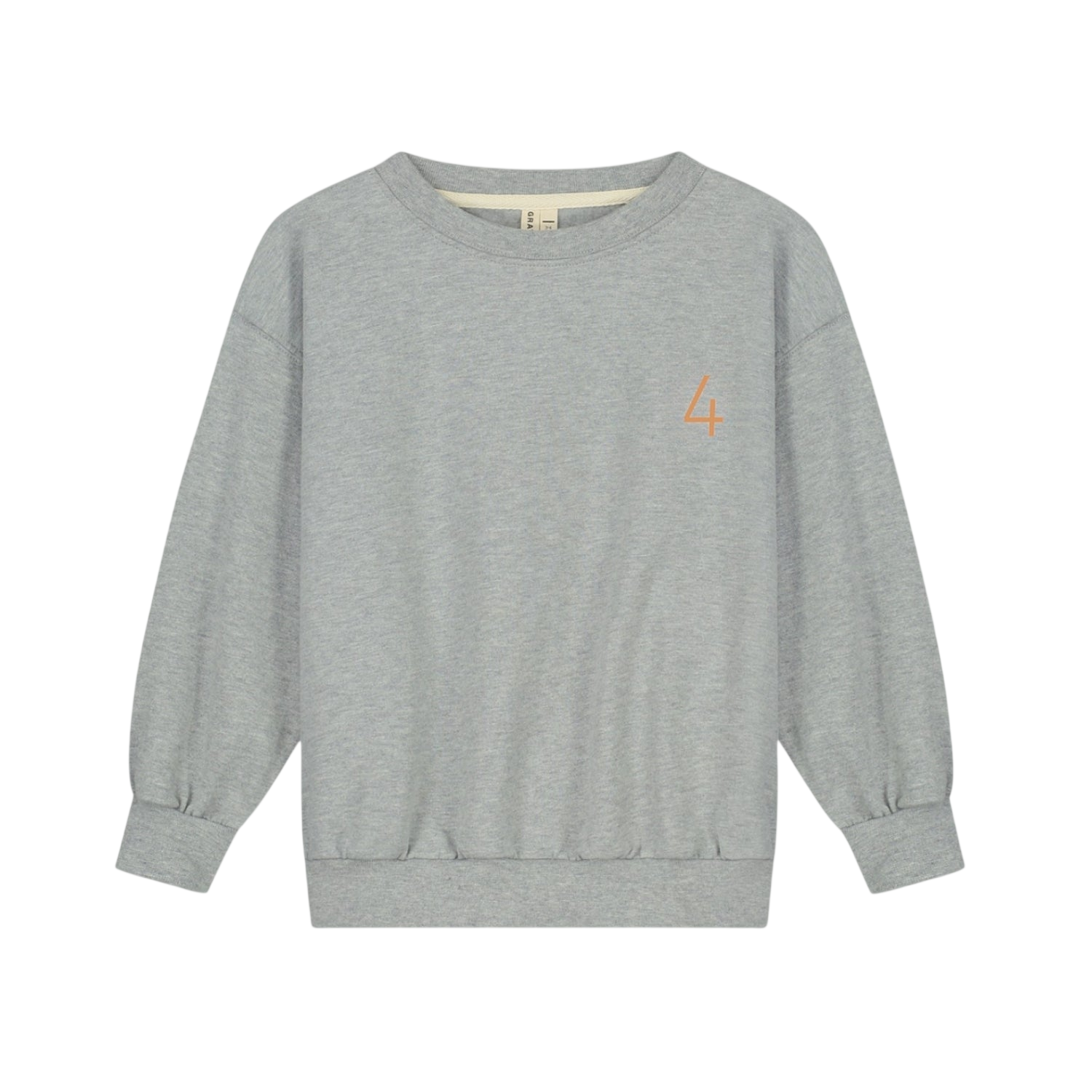Birthday Sweatshirt 4 Grey Melange Melon