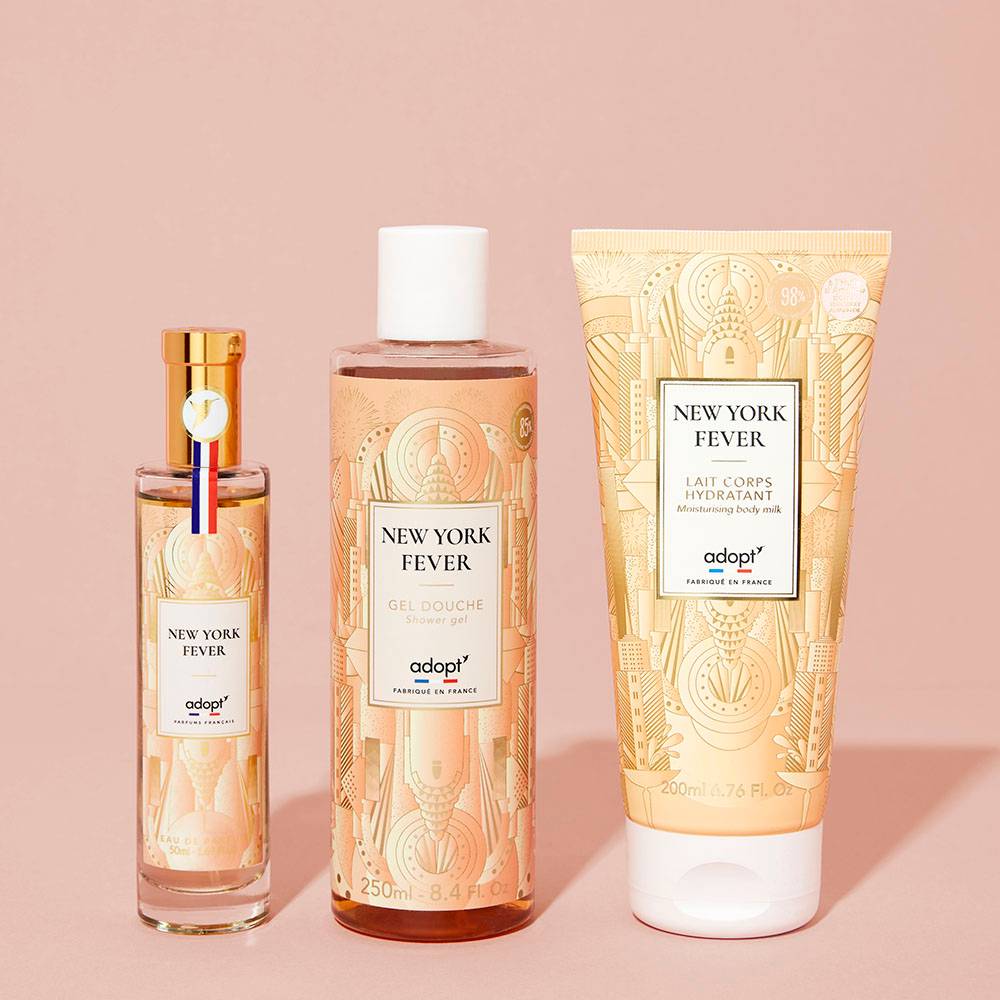 New York fever - Coffret chalet eau de parfum 50ml + gel douche + lait corps